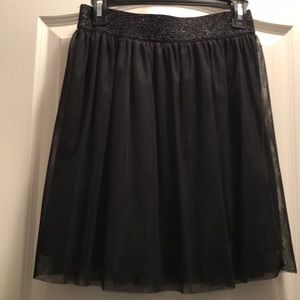 Black tulle skirt